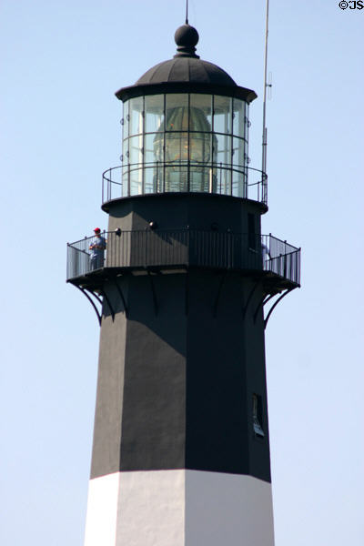 Top of Tybee Island Lighthouse used as observation post during Civil War. GA.