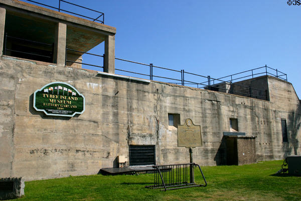 Battery Garland (1899) of Fort Screven, now Tybee Island Museum. GA.