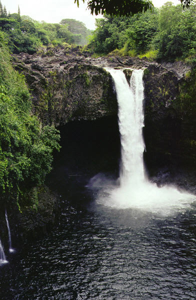 Rainbow falls near Hilo. Big Island of Hawaii, HI.