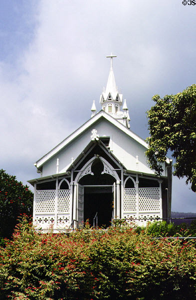 St Benedict Painted Church, south of Kona. Big Island of Hawaii, HI.