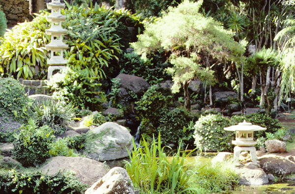 Japanese Gardens at Kepaniwai Park Heritage Gardens. Maui, HI.