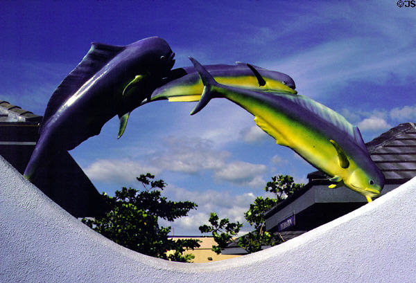 Fish sculpture at Maui Ocean Center. Maui, HI.