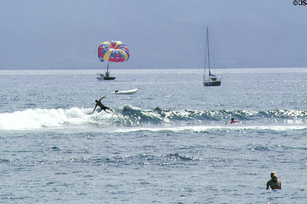 Water sports on coast of Lahaina. Maui, HI.
