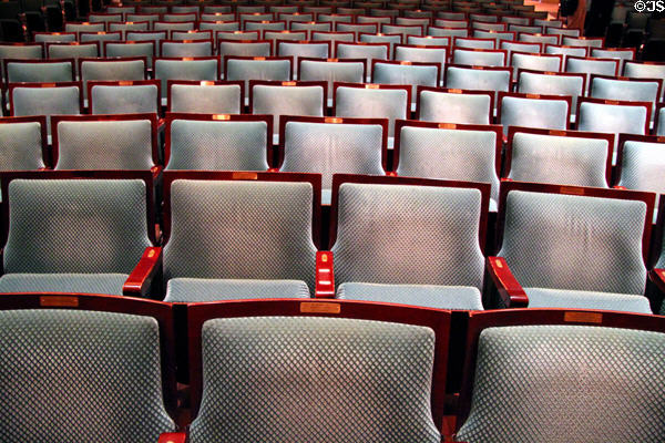 Array of seat in Hawaii Theatre. Honolulu, HI.