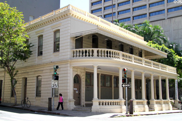 Kamehameha V Post Office (1871) (Merchant at Bethel St.). Honolulu, HI. Architect: J. G. Osborne. On National Register.