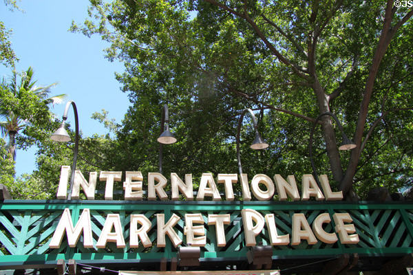 International Market Place sign. Waikiki, HI.