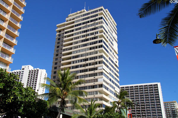 Foster Tower (1962) (25 floors) (2500 Kalakaua Ave.). Waikiki, HI.