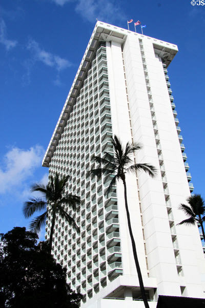 Ainahau Tower (1969) (29 floors) (120 Kaiulani Ave.). Waikiki, HI.