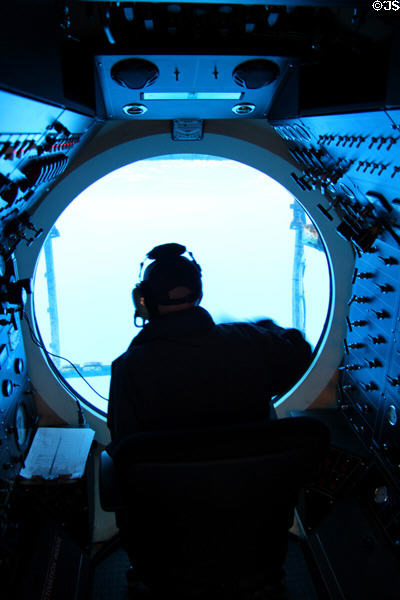 View of cockpit in Atlantis XIV submarine. Waikiki, HI.