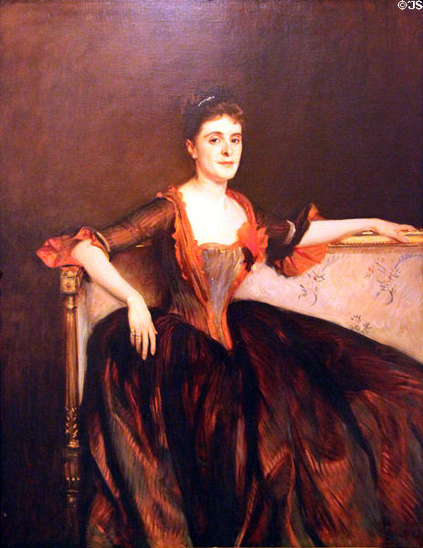 Portrait of Mrs. Thomas Lincoln Manson, Jr. (1891) by John Singer Sargent at Honolulu Academy of Arts. Honolulu, HI.