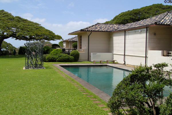 Hawaiian-style Cooke-Spalding house, venue of The Contemporary Museum. Honolulu, HI.