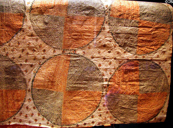 Hawaiian kapa bark cloth (before 1848) at Bishop Museum. Honolulu, HI.