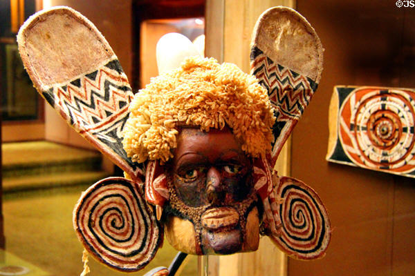 Mask from New Ireland at Bishop Museum. Honolulu, HI.