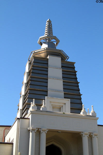 Hindu temple-style tower of Soto Buddhist Mission. Honolulu, HI.