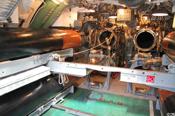 Aft torpedo room of USS Bowfin Submarine. Honolulu, HI.