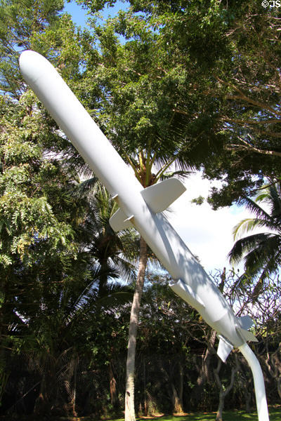 Tomahawk Cruise Missile (1983) for launch from submerged subs at USS Bowfin Submarine Museum. Honolulu, HI.