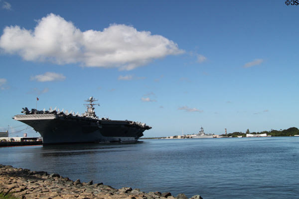 USS Abraham Lincoln (CVN-72) visits Pearl Harbor. Honolulu, HI.