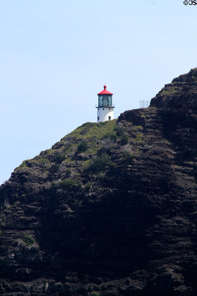 Makapu'u Lighthouse (1909) seen from Sea Life Park. HI.