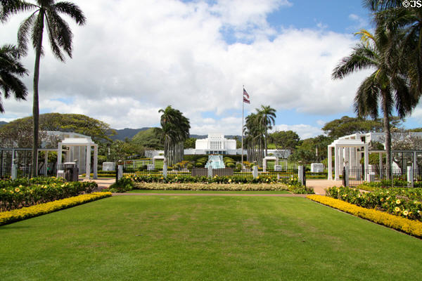 Mormon Temple at Brigham Young University - Hawaii Campus. Laie, HI.