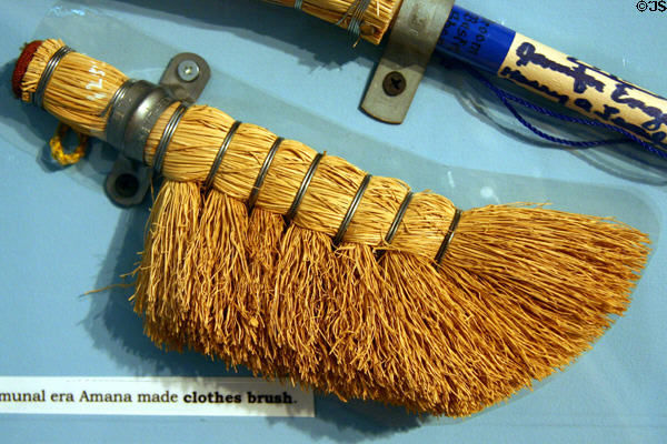 Broom-like clothes brush from communal era at Amana Heritage Museum. Amana, IA.