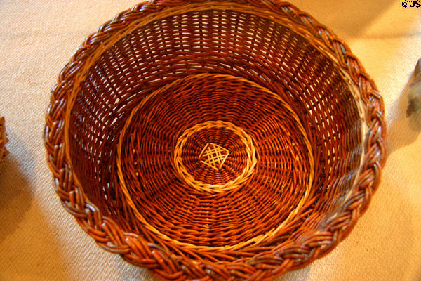 Amana woven basket by Penny Clark at High Amana gallery. High Amana, IA.