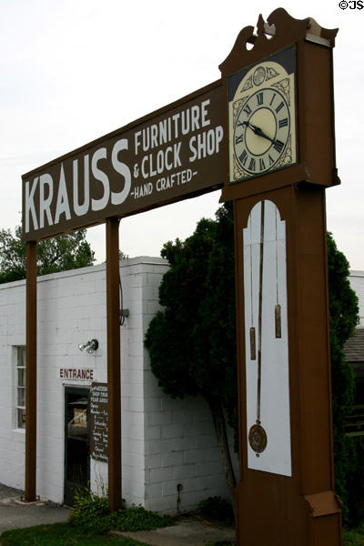 Krauss Furniture Factory & Clock Shop. South Amana, IA.