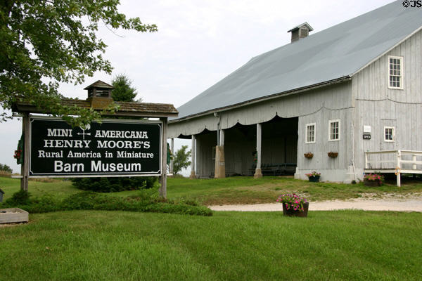 Henry Moore's Mini-Americana Barn Museum. South Amana, IA.