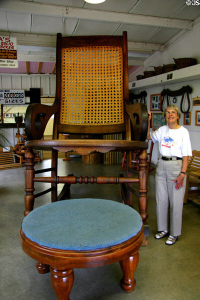 Iowa's largest rocking chair. West Amana, IA.