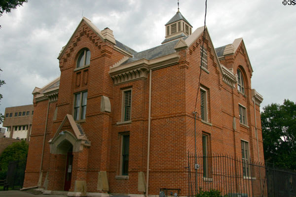 Pottawattamie County Squirrel Cage Jail (1885) in use till 1969 (226 Pearl St.). Council Bluffs, IA. Architect: Eckel & Mann. On National Register.