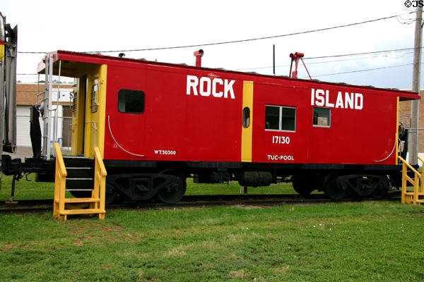 Rock Island caboose at Railwest Museum. Council Bluffs, IA.