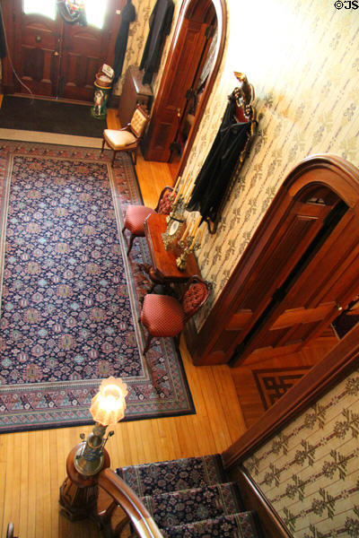 Front hall of Dodge House. Council Bluffs, IA.