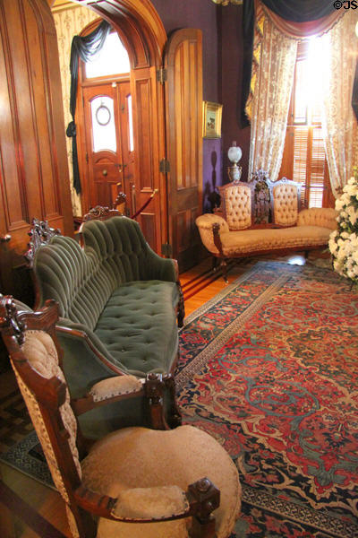 Front parlor at Dodge House. Council Bluffs, IA.