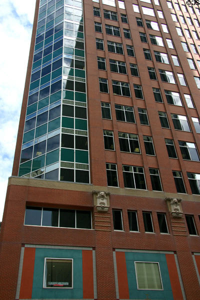 HUB Tower facade. Des Moines, IA.