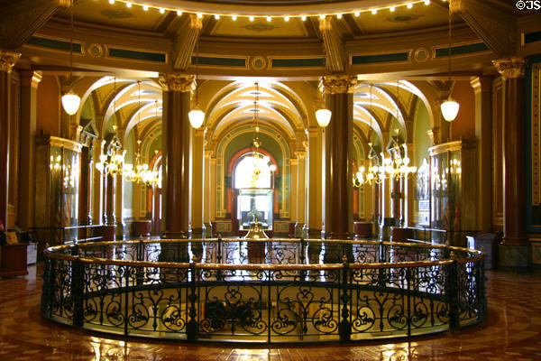 Corridors of Iowa State Capitol. Des Moines, IA.