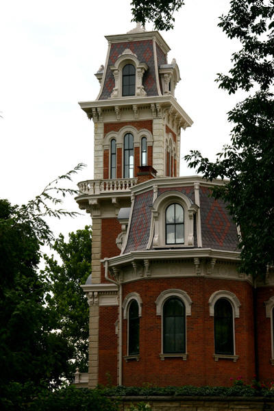 Terrace Hill Iowa Governor's Residence (1869) (2300 Grand Ave.). Des Moines, IA. Style: Second Empire. Architect: William W. Boyington. On National Register.