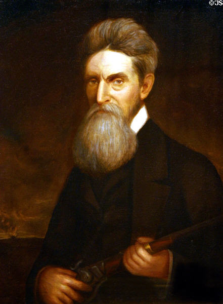 Portrait of John Brown (1800-59) at Historical Museum of Iowa. Des Moines, IA.