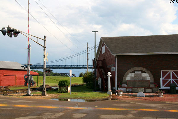 Clinton Historical Museum & Mississippi River bridges. Clinton, IA.