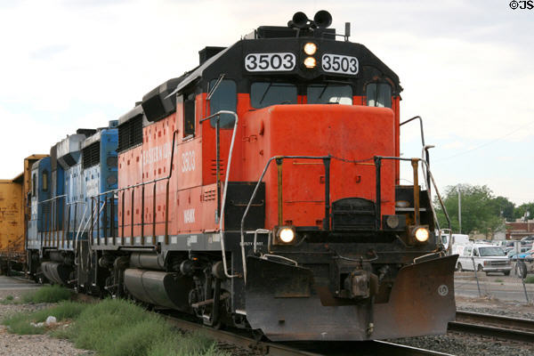 Eastern Idaho diesel locomotive. Idaho Falls, ID.