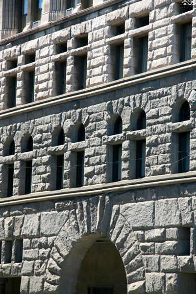 Stonework details of Auditorium Building. Chicago, IL.