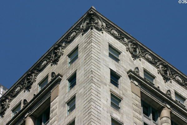 Upper corner of Peoples Gas Company Building. Chicago, IL.