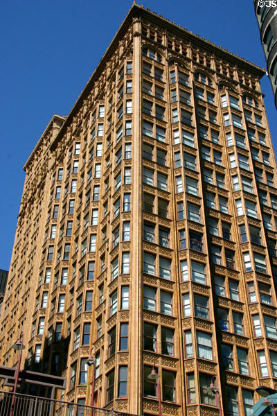 Fisher Building (1906) (20 floors) (343 South Dearborn St.). Chicago, IL. Architect: D.H. Burnham & Co. + P.J. Weber.