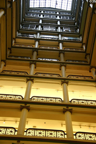 Skylight well & balconies in Marshall Field & Co. Chicago, IL.