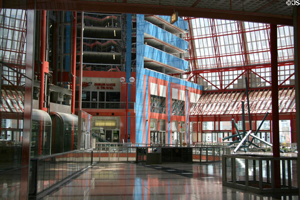 Lobby & surrounding offices of James R. Thompson Center. Chicago, IL.