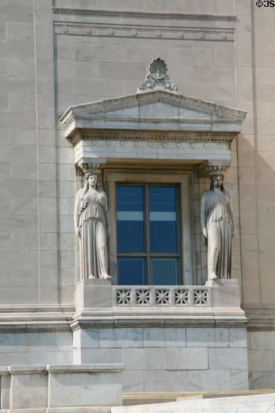 Caryatids on Field Museum. Chicago, IL.
