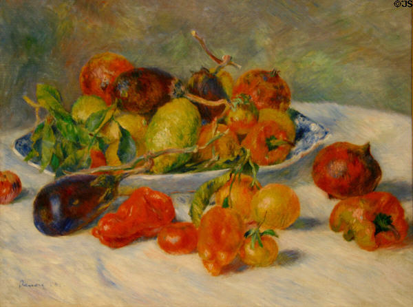 Fruits of Midi painting (1881) by Pierre-Auguste Renoir at Art Institute of Chicago. Chicago, IL.