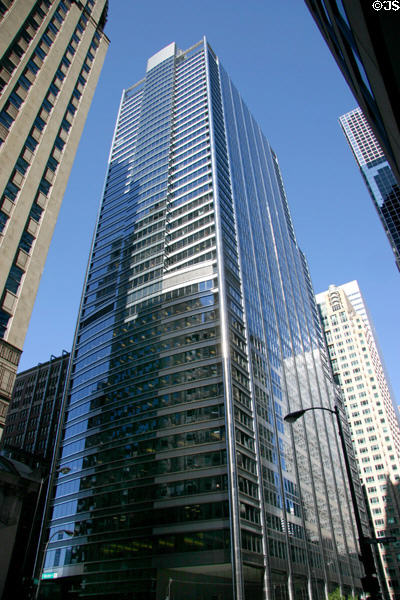 UBS Tower (2001) (50 floors) (1 North Wacker Drive). Chicago, IL. Architect: Lohan Assoc..