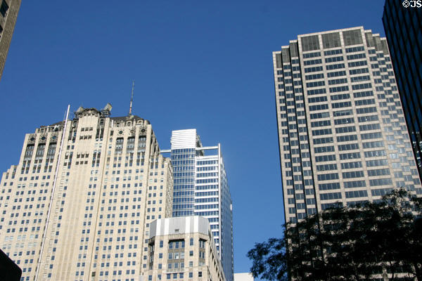 Civic Opera, UBS Tower & Mercantile Exchange Center. Chicago, IL.
