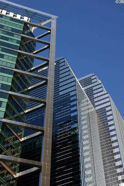 ABN AMRO Plaza Technology Center against Citibank building. Chicago, IL.