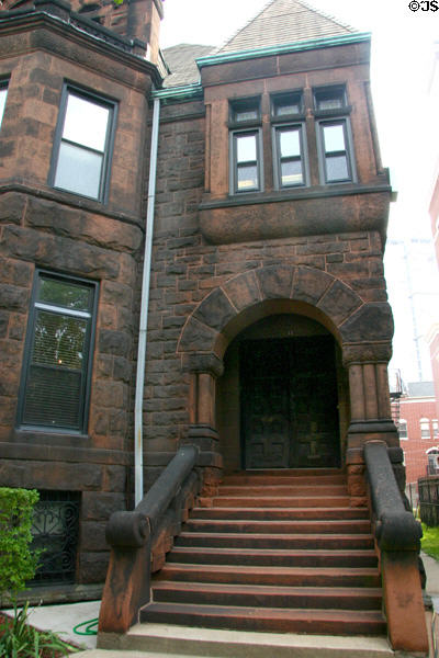 Joseph G. Coleman House (1886) (1811 South Prairie Ave.). Chicago, IL. Style: Romanesque Revival. Architect: Cobb & Frost.