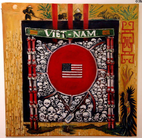 Cycle of Nam (1982) painting by Joe Metz, Jr. at National Vietnam Veterans Art Museum. Chicago, IL.